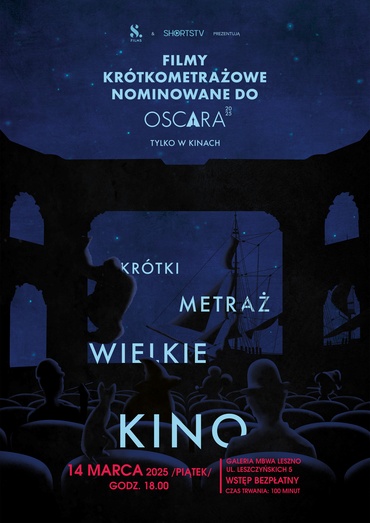 Filmy krótkometrażowe nominowane do Oscara - pokaz filmowy w MBWA Leszno