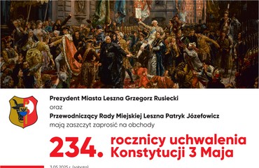 234 rocznica uchwalenia Konstytucji 3 Maja