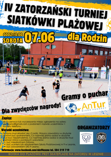 IV Zatorzański Turniej Siatkówki Plażowej dla Rodzin