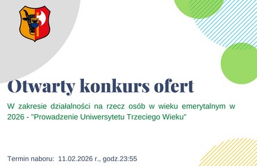 Otwarty konkurs ofert na 