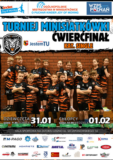 Ćwierćfinał Minisiatkówki Dziewcząt i Chłopców Kinder joy of moving - kat. Single