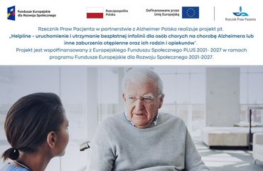 Uruchomienie ogólnopolskiej Infolinii „Helpline” dla osób chorych na chorobę Alzheimera oraz ich rodzin i opiekunów