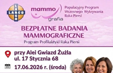 Zaproszenie na badanie mammograficzne