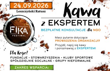 Kawa z Ekspertem - bezpłatne konsultacje dla NGO