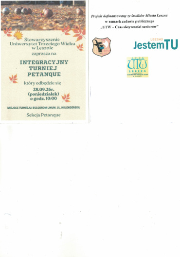 Integracyjny Turniej Petanque